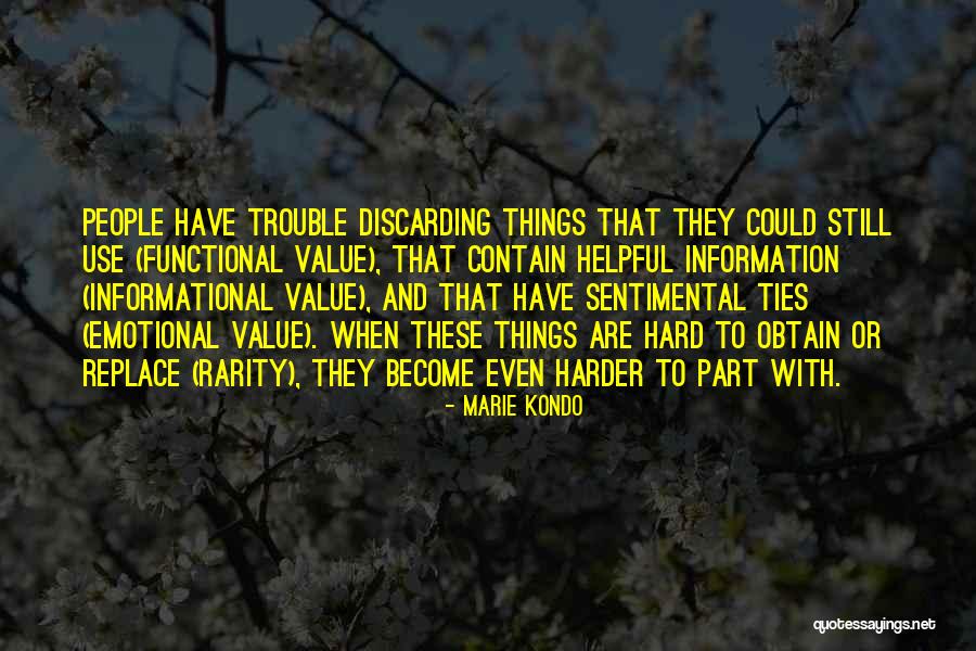 Sentimental Value Quotes By Marie Kondo