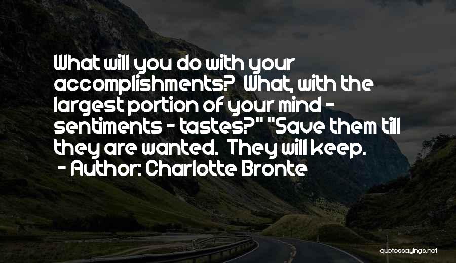 Sentiments Quotes By Charlotte Bronte