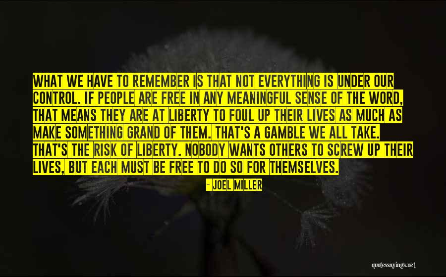 Sentore Amaranto Quotes By Joel Miller Sentore Amaranto Quotes By Joel Miller