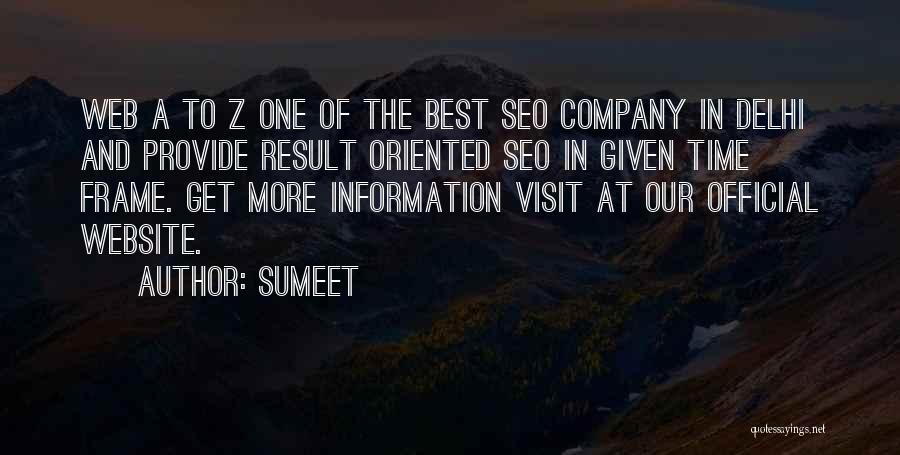 Seo Company Quotes By Sumeet