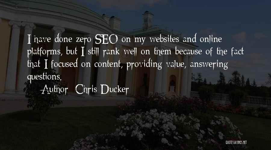 Seo Quotes By Chris Ducker