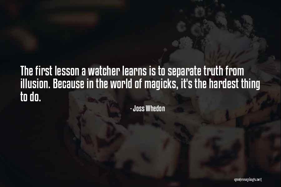 Separate Yourself From The World Quotes By Joss Whedon Separate Yourself From The World Quotes By Joss Whedon