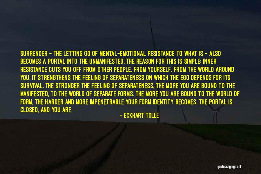 Separate Yourself Quotes By Eckhart Tolle