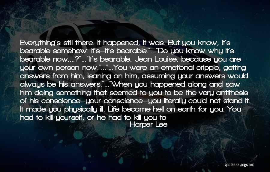 Separate Yourself Quotes By Harper Lee