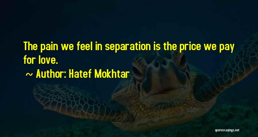 Separation In Love Quotes By Hatef Mokhtar