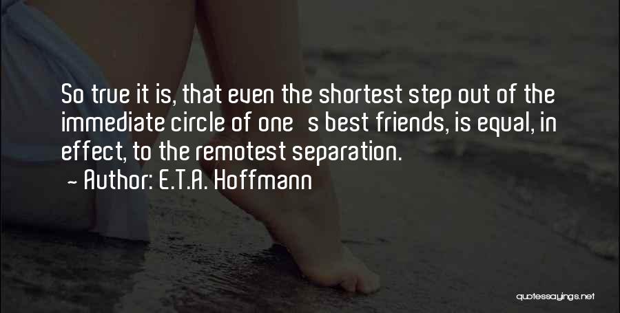 Separation Of Best Friends Quotes By E.T.A. Hoffmann
