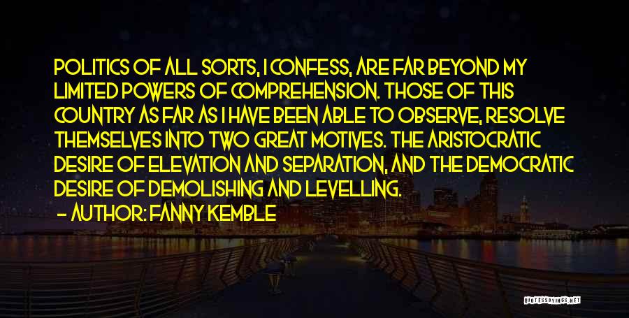 Separation Of Powers Quotes By Fanny Kemble