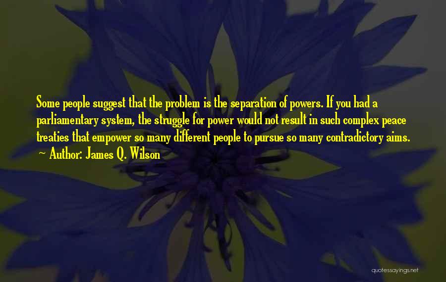 Separation Of Powers Quotes By James Q. Wilson