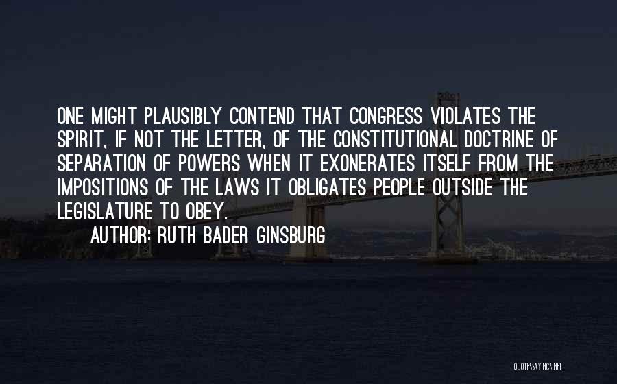 Separation Of Powers Quotes By Ruth Bader Ginsburg