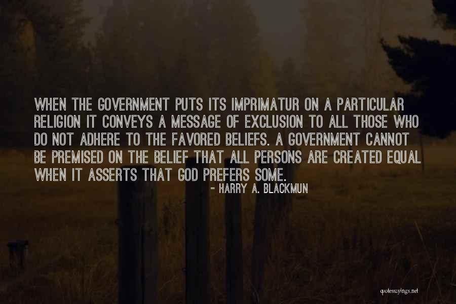 Separation Of Religion And Politics Quotes By Harry A. Blackmun