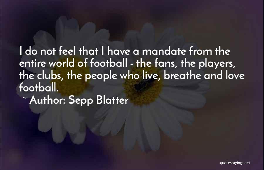 Sepp Blatter Quotes 164723