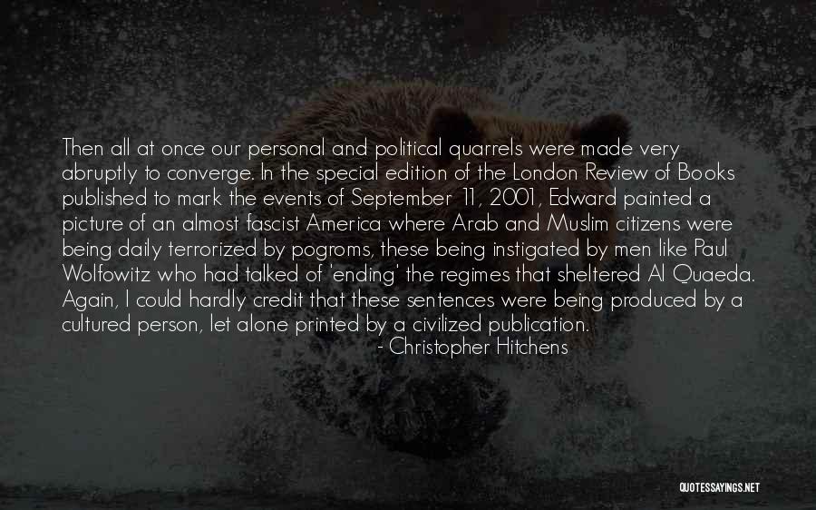 September 11 2001 Quotes By Christopher Hitchens