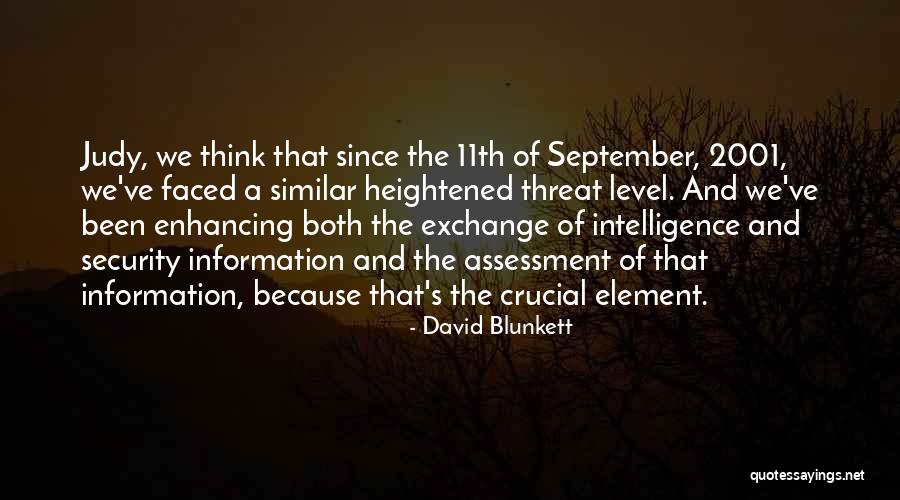 September 11th 2001 Quotes By David Blunkett