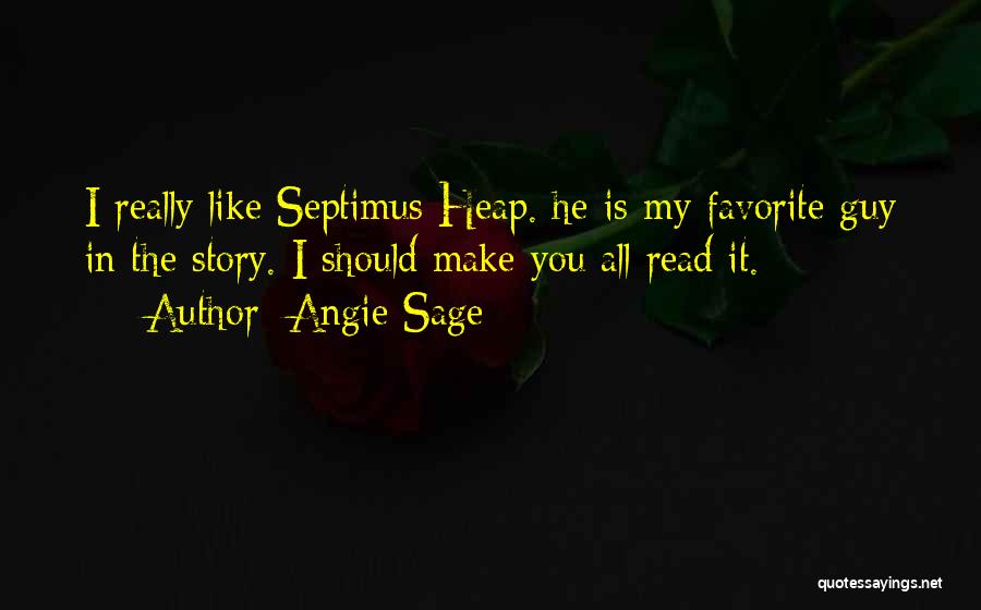 Septimus Heap Quotes By Angie Sage