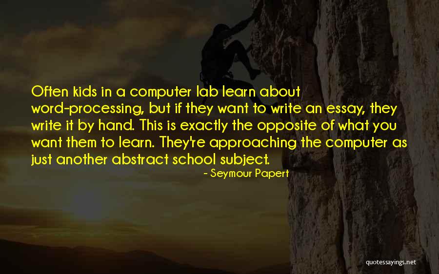Septimus In Mrs Dalloway Quotes By Seymour Papert Septimus In Mrs Dalloway Quotes By Seymour Papert