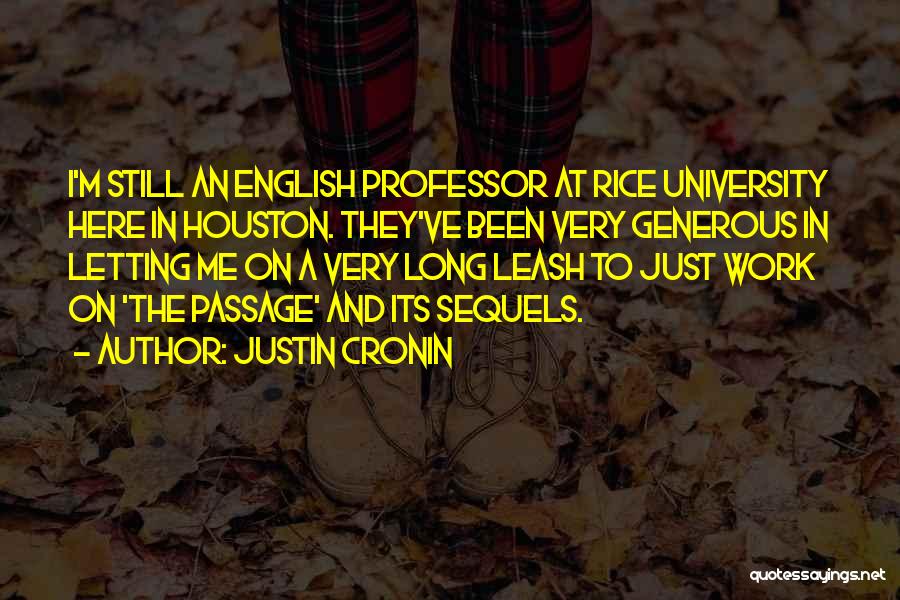 Sequels Quotes By Justin Cronin