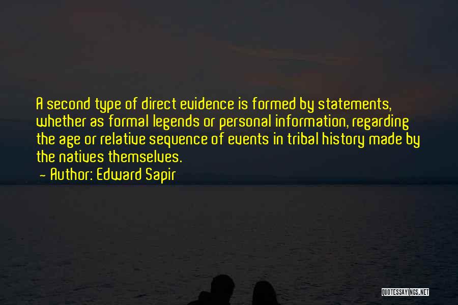 Sequence Of Events Quotes By Edward Sapir