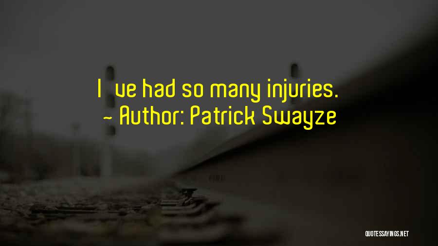 Sequestering Agents Quotes By Patrick Swayze