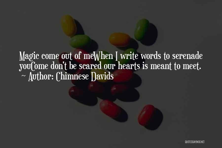 Serenade Quotes By Chimnese Davids