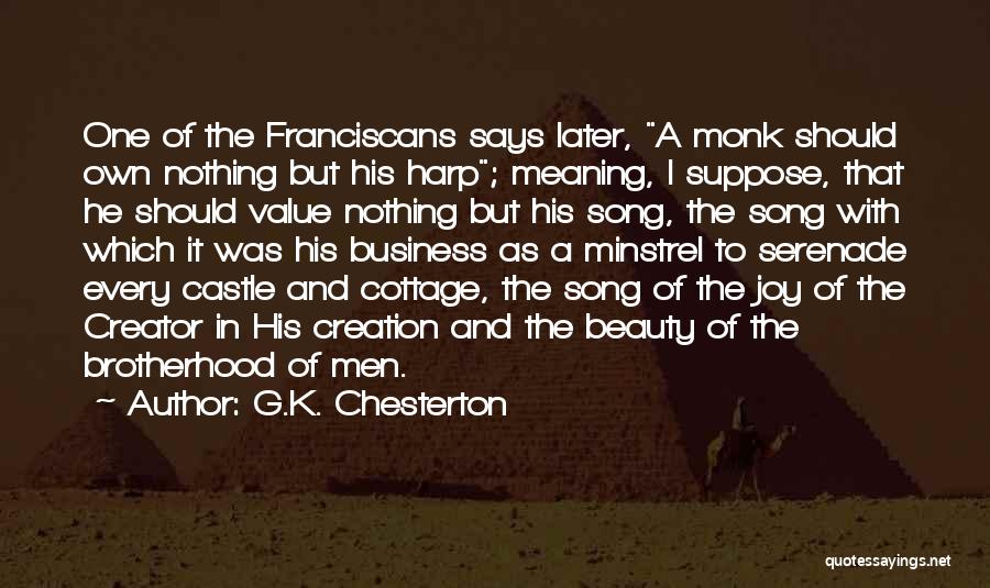 Serenade Quotes By G.K. Chesterton