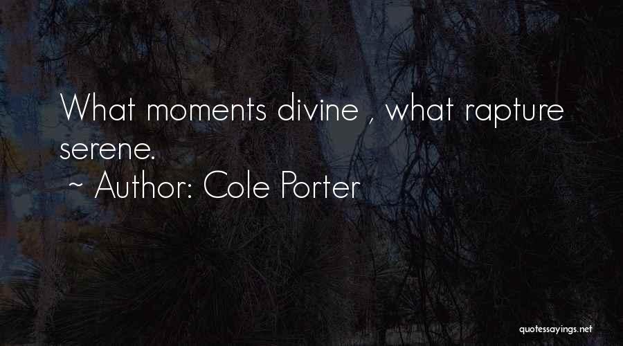 Serene Moments Quotes By Cole Porter