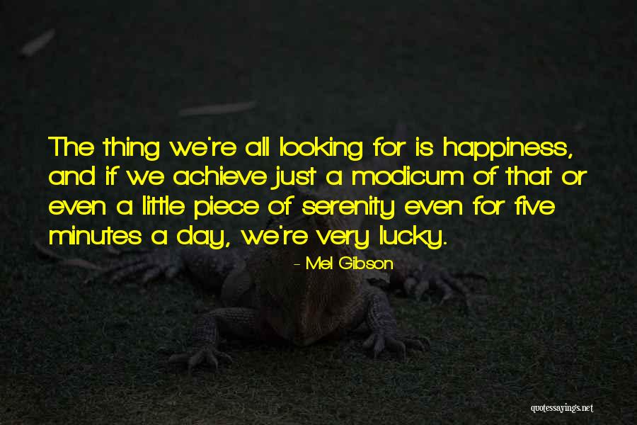 Serenity And Happiness Quotes By Mel Gibson