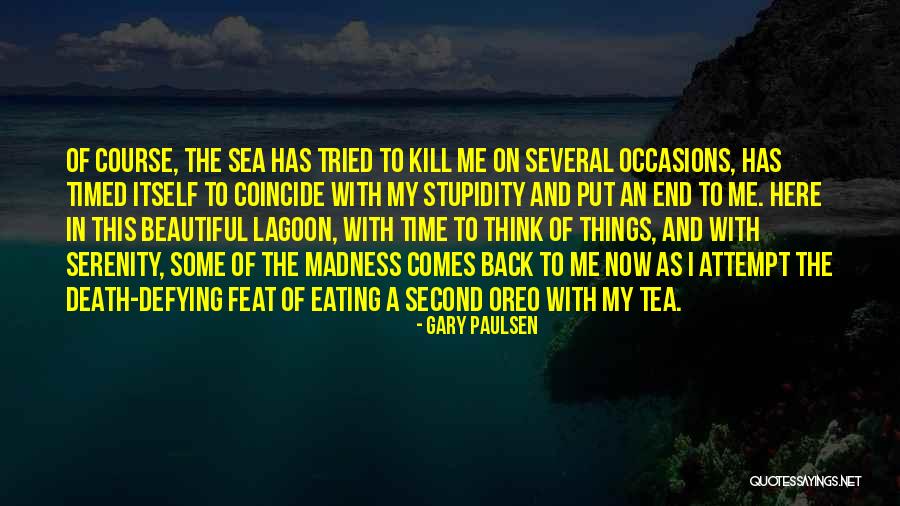 Serenity Of The Sea Quotes By Gary Paulsen Serenity Of The Sea Quotes By Gary Paulsen