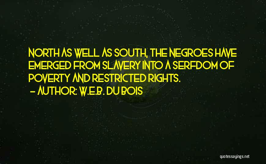 Serfdom Quotes By W.E.B. Du Bois