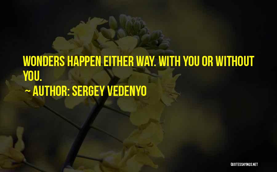 Sergey Vedenyo Quotes 161582