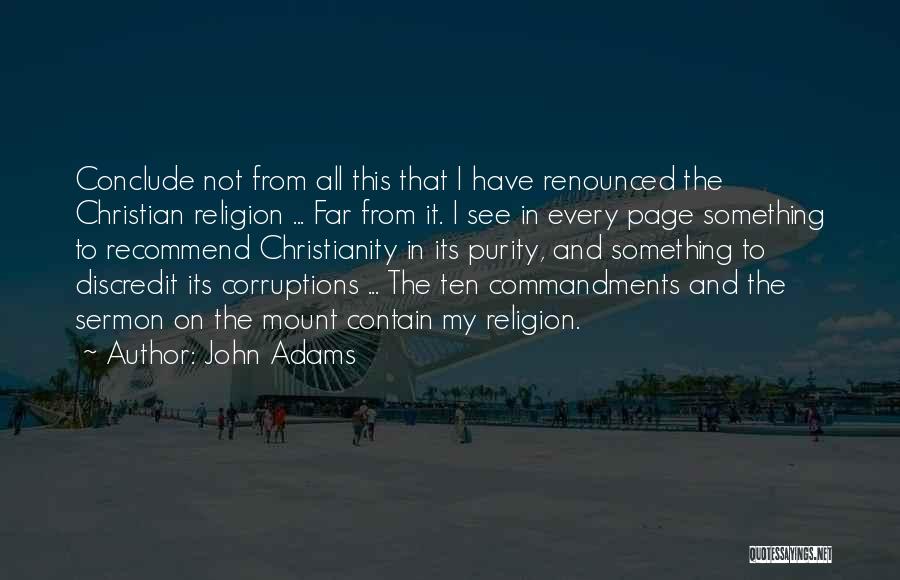 Sermon On The Mount Quotes By John Adams