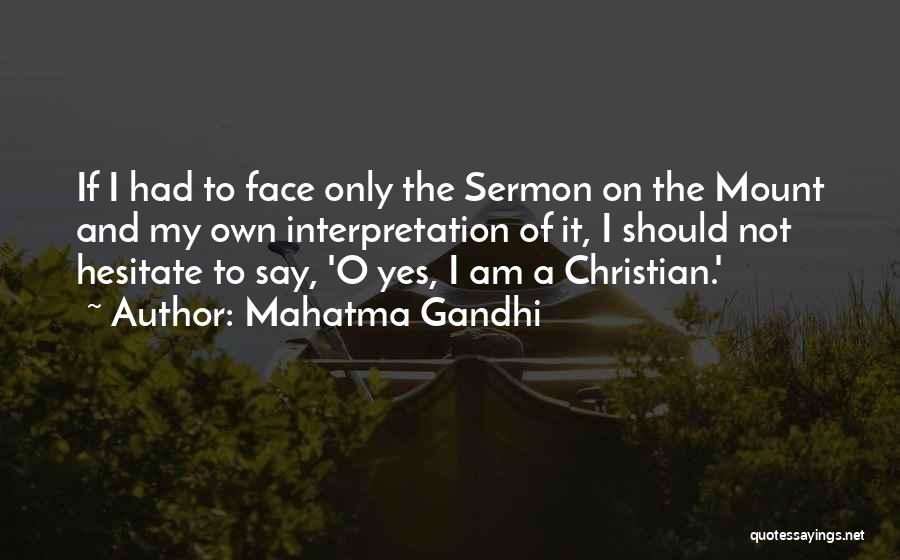 Sermon On The Mount Quotes By Mahatma Gandhi