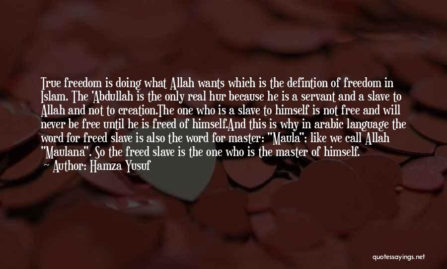 Servant Of Allah Quotes By Hamza Yusuf