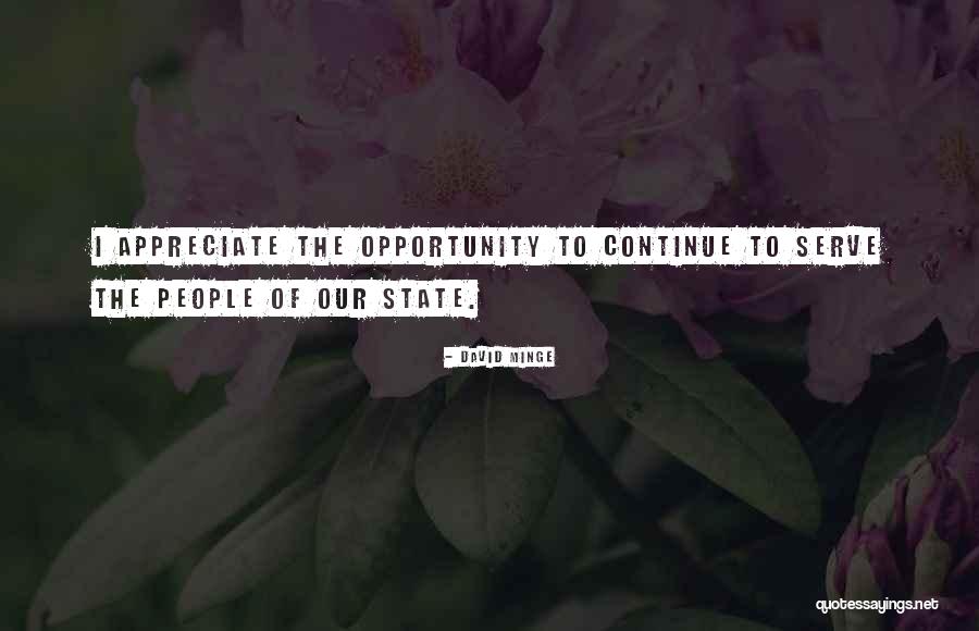Serve People Quotes By David Minge Serve People Quotes By David Minge