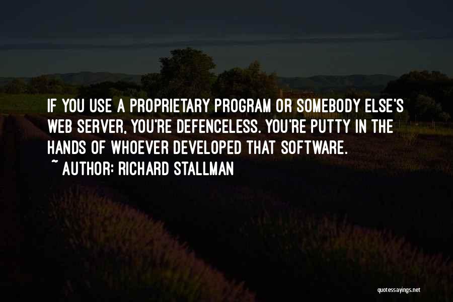 Server.htmlencode Quotes By Richard Stallman
