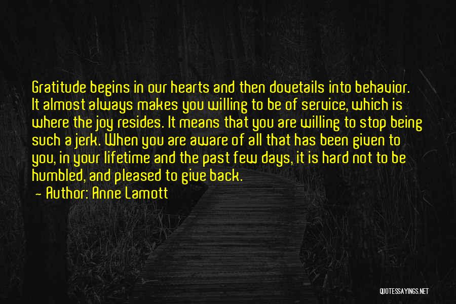 Service And Giving Back Quotes By Anne Lamott