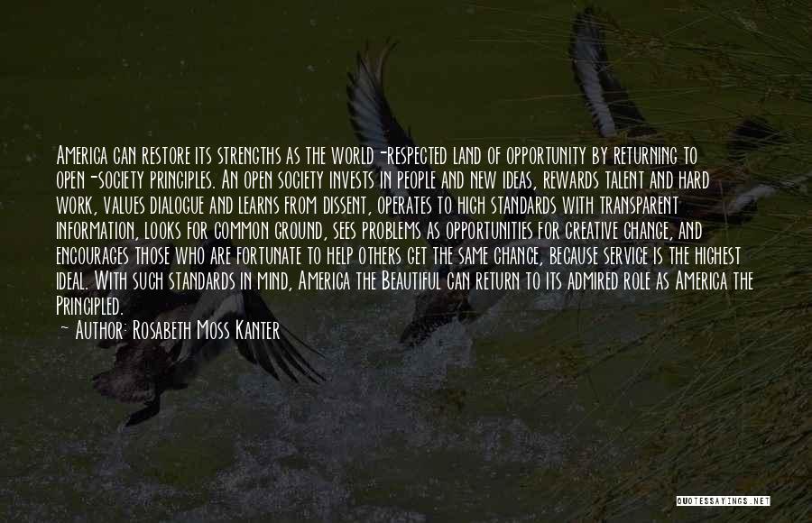 Service And Helping Others Quotes By Rosabeth Moss Kanter