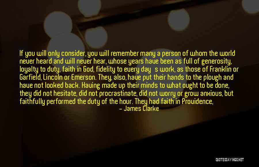 Service Faith Quotes By James Clarke Service Faith Quotes By James Clarke