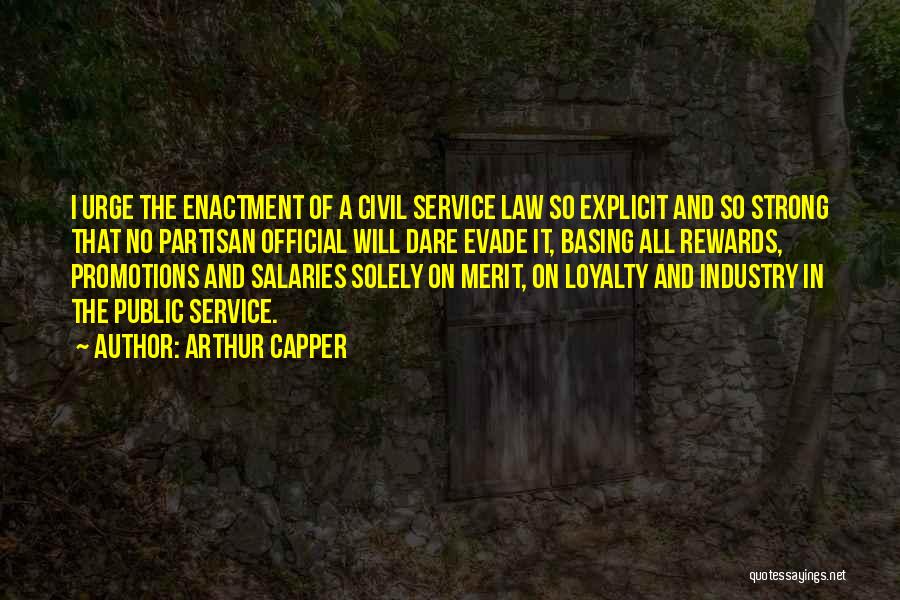 Service Industry Quotes By Arthur Capper