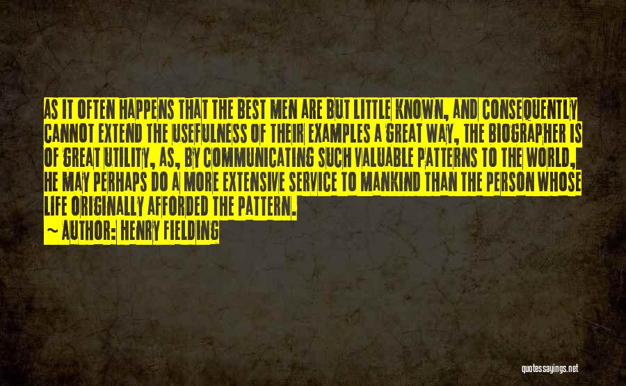 Service Mankind Quotes By Henry Fielding