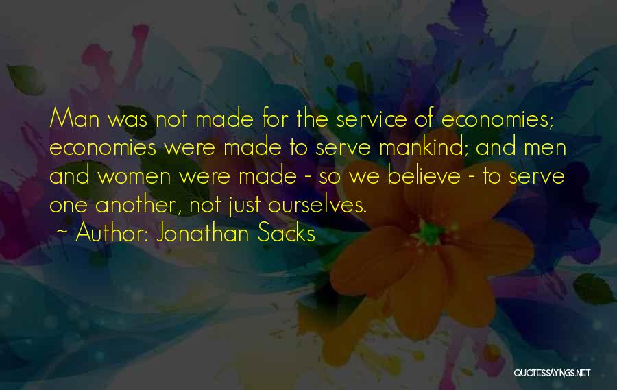 Service Mankind Quotes By Jonathan Sacks