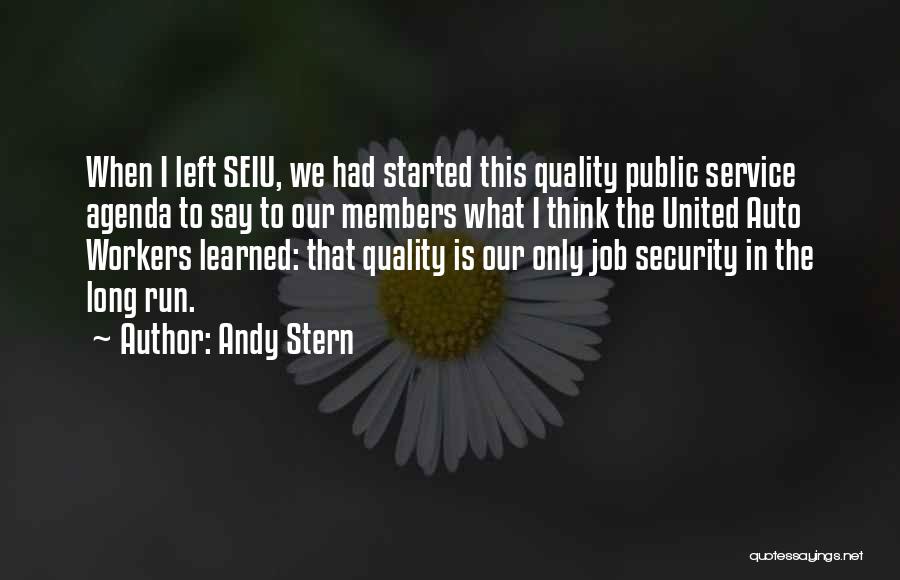 Service Members Quotes By Andy Stern