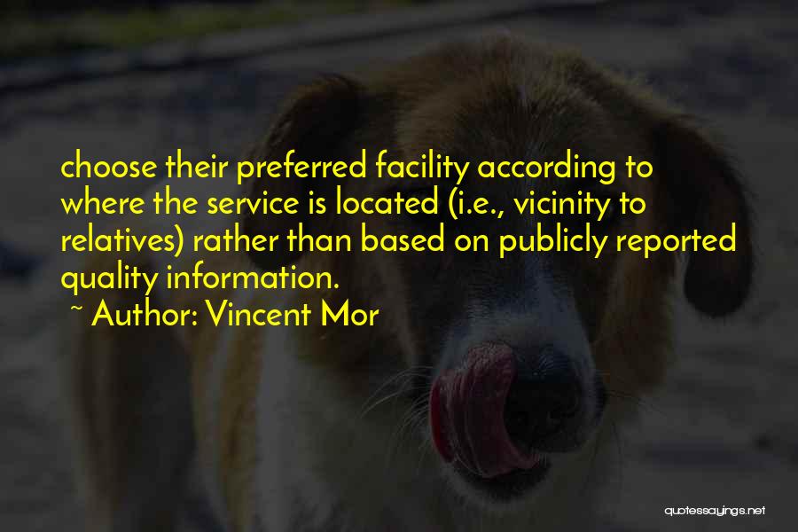 Service Quality Quotes By Vincent Mor