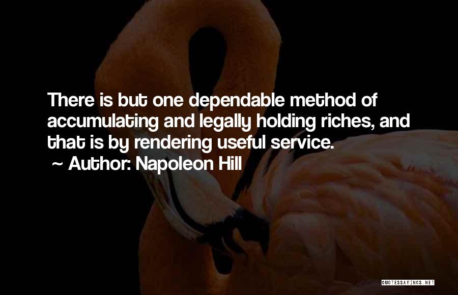 Service Quotes By Napoleon Hill