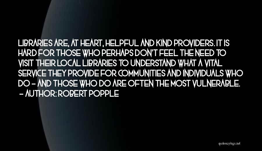 Service To Community Quotes By Robert Popple