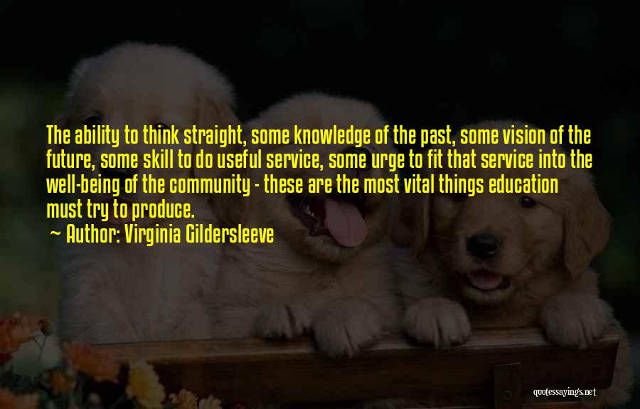 Service To Community Quotes By Virginia Gildersleeve