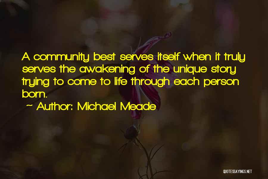 Service To The Community Quotes By Michael Meade