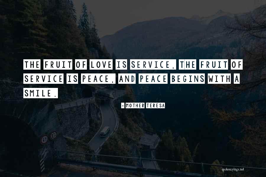 Service With A Smile Quotes By Mother Teresa