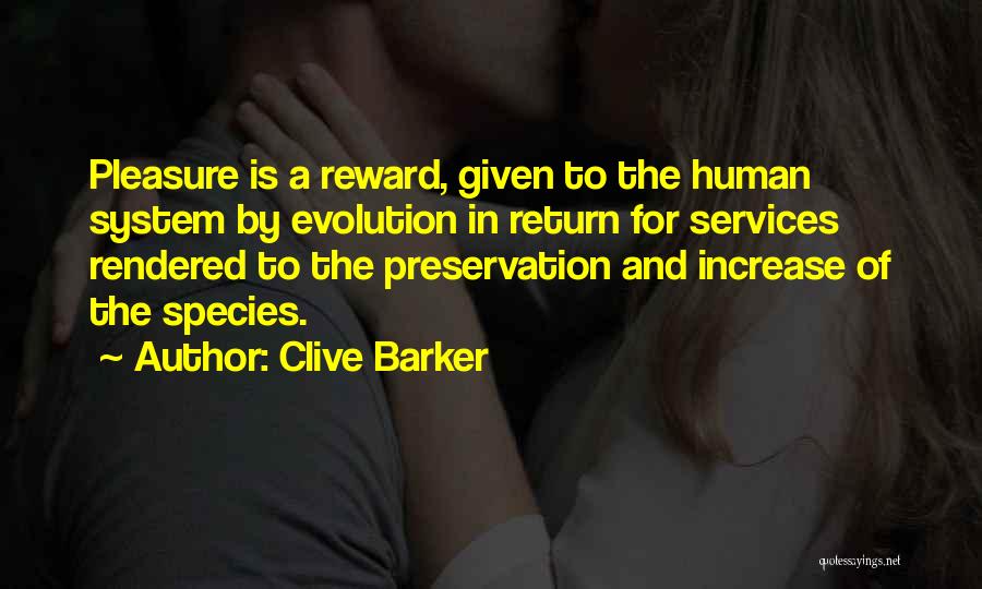 Services Rendered Quotes By Clive Barker