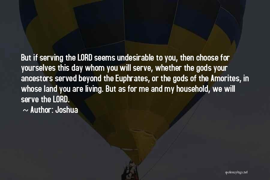 Serving Others In The Bible Quotes By Joshua