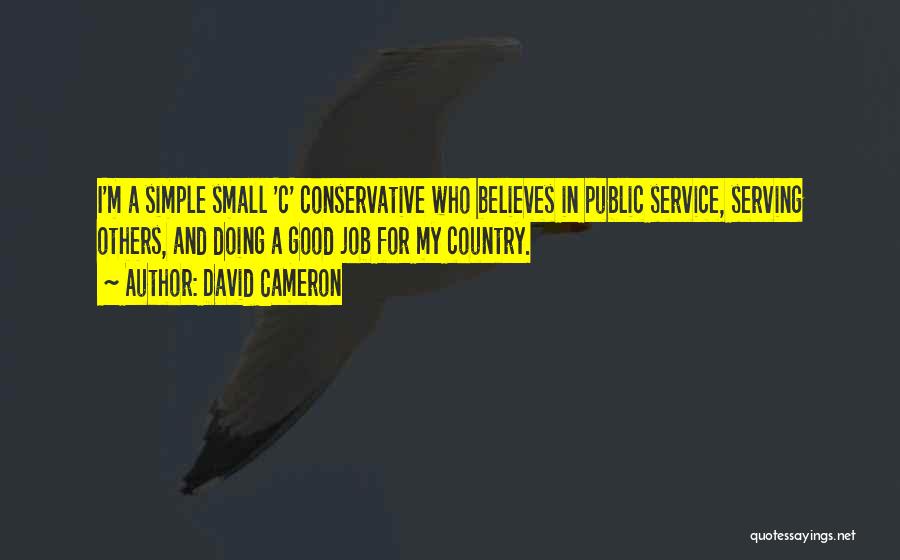 Serving Others Quotes By David Cameron